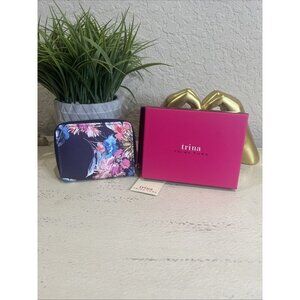 Trina Turk Floral Print Multicolored Zip Around Wallet NWT